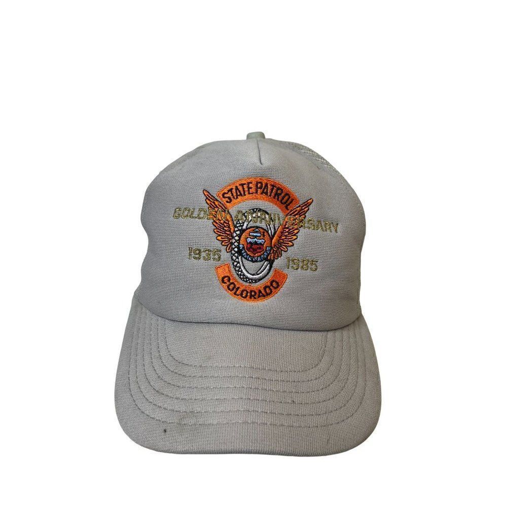 Colorado‎ State Patrol CSP Golden Year 1985 Vintage Trucker USA SnapBack Hat Cap
